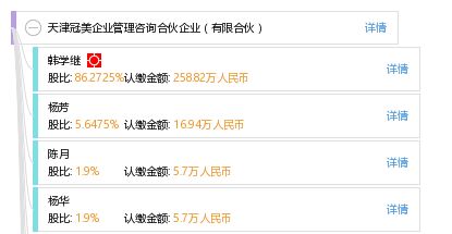 天津冠美企業管理咨詢合伙企業 有限合伙